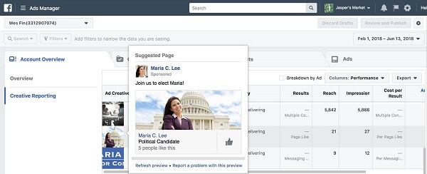 פייסבוק הודיעה כי היא מתכננת לפרסם גרסה מעודכנת של דיווח מודעות שתהפוך אותה