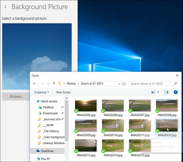 שינוי תמונת רקע של Windows 10 Mail או הפוך אותה לריקה