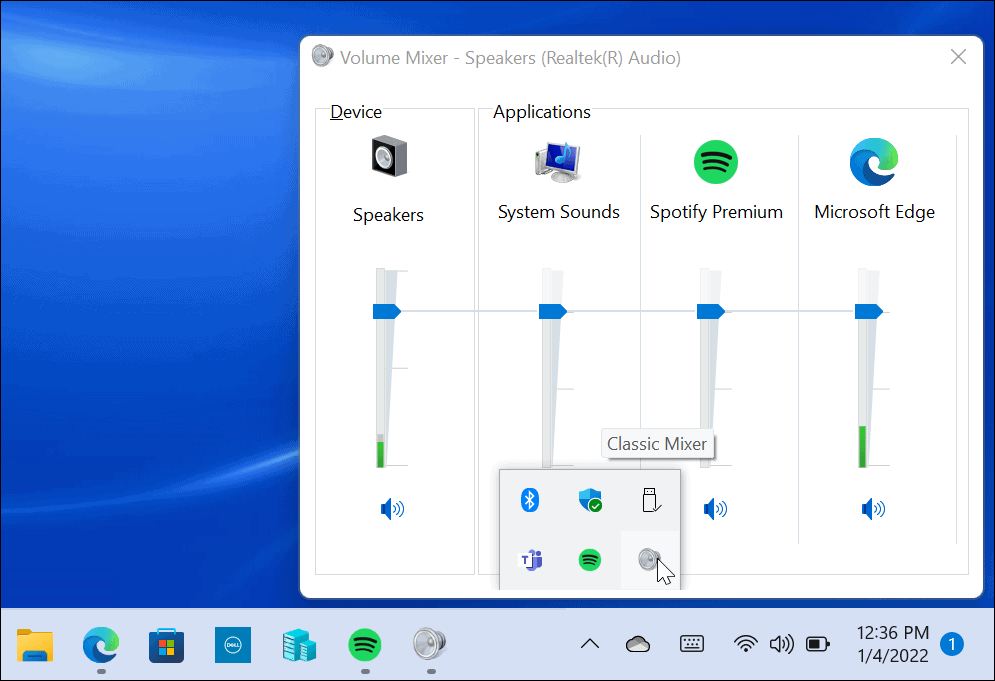 שחזר מיקסר נפח קלאסי ב-Windows 11