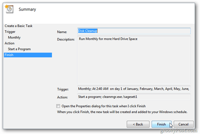 הפוך את Windows לניקוי הדיסק באופן אוטומטי באמצעות מתזמן המשימות