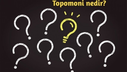 מהי טופומוניה, מה היא בוחנת? מהם היתרונות של מדע טופומוני? 