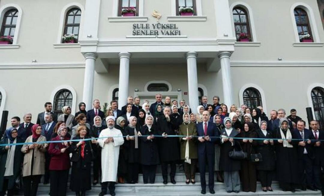 בניין השירות של קרן Şule Yüksel Şenler נפתח בהנהגתו של הנשיא ארדואן