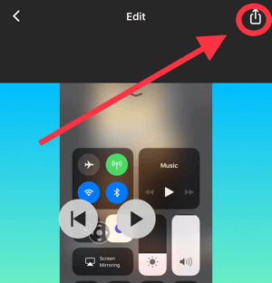 שמור על אפליקציית InShot פתוחה בזמן שהיא מעבדת את הסרטון שלך.