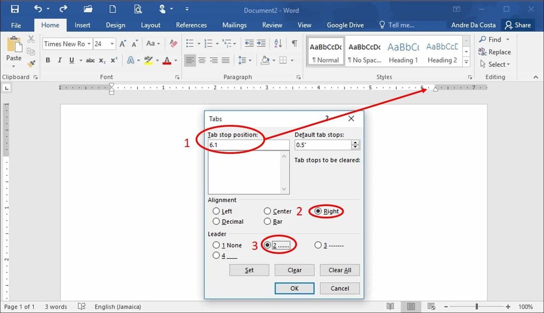 שפר את הפרודוקטיביות שלך באמצעות כרטיסיות ב- Microsoft Word