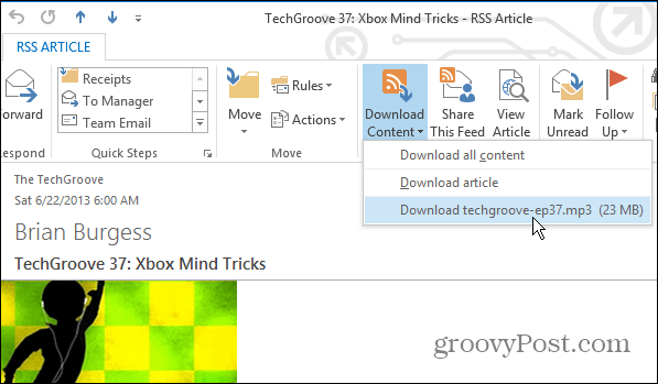 כיצד להירשם כמנוי לפודקאסטים ב- Microsoft Outlook