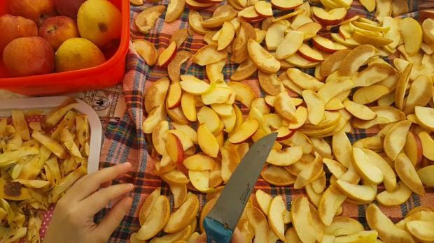 איך לייבש תפוח