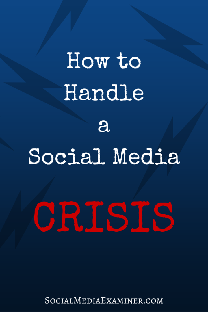 כיצד להתמודד עם משבר מדיה חברתית
