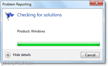Windows 7 יתחבר אוטומטית ויחפש בעיות