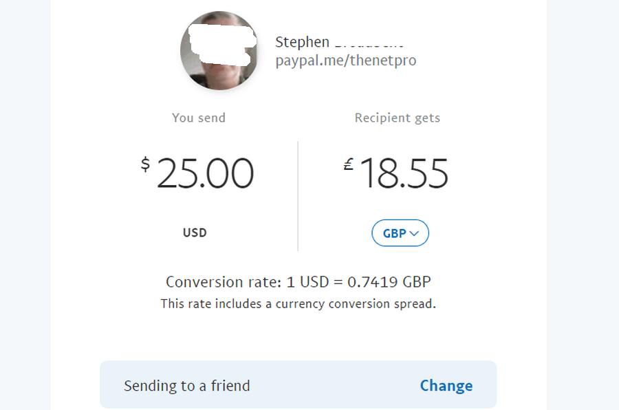 ביצוע תשלום PayPal