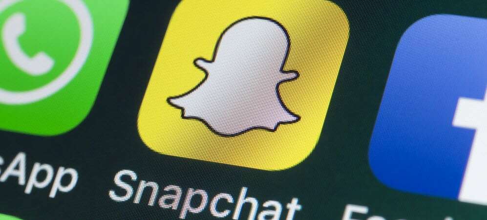 לוגו Snapchat בנייד