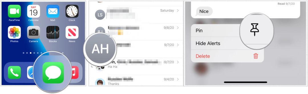 הודעות ה- iPhone השתנו ב- iOS 14