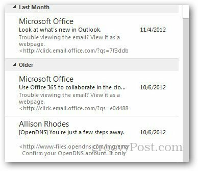 תצוגה מקדימה של הודעה Outlook 5