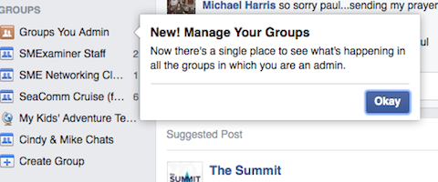 קבוצות פייסבוק שאתה מנהל