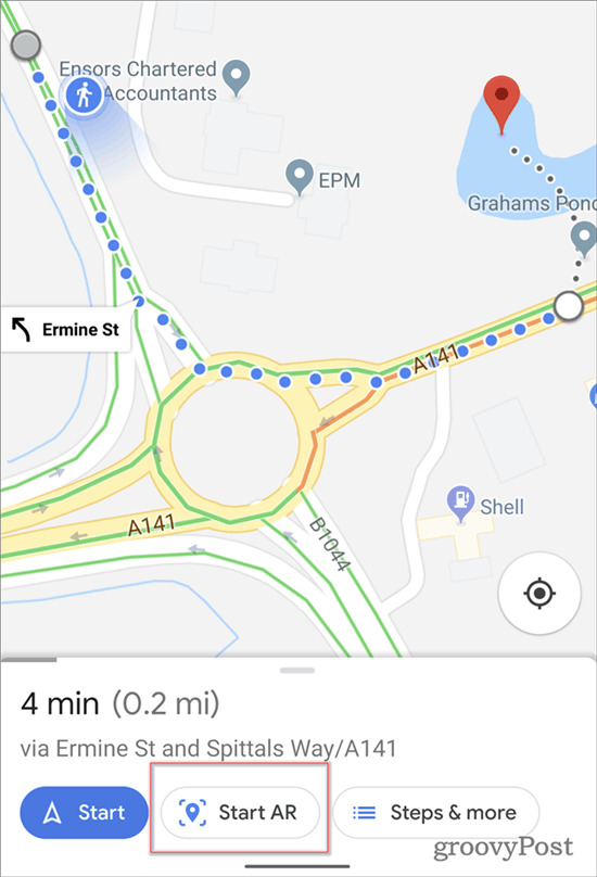 ניווט ב- Google Maps AR מתחיל את AR