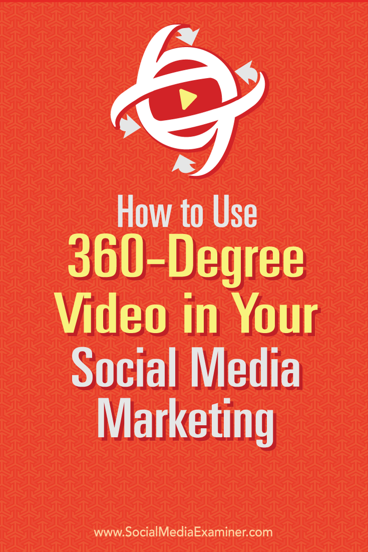 כיצד להשתמש בווידאו של 360 מעלות בשיווק שלך ברשתות חברתיות: בוחן מדיה חברתית