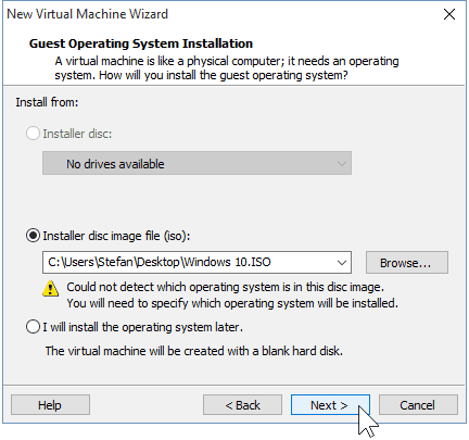 03 קובץ מתקין Windows 10 ISO