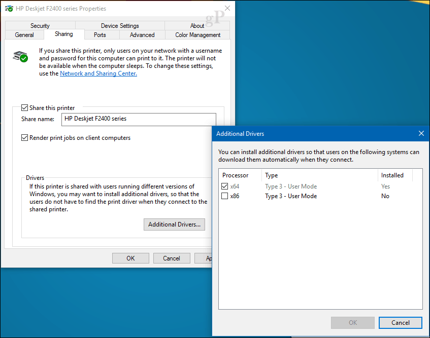 כיצד לשתף מדפסת ב- Windows 10