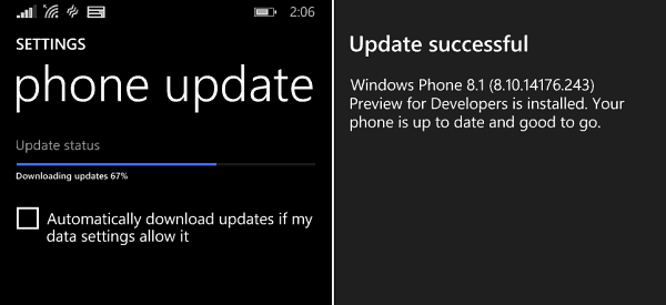 מיקרוסופט מעדכנת את Windows Phone 8.1 למפתחים