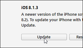 עדכון iOS 8.1.3 ל- 8.2