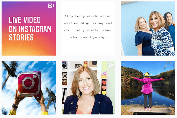 שמור על תוכן עקבי ועבור אנשים לפיד שלך באמצעות סיפורי Instagram שלך.