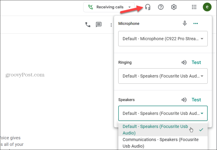 השתמש ב-Google Voice כדי לבצע שיחות ממחשב