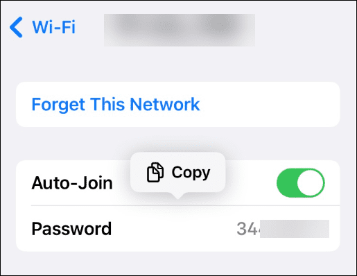 הצג סיסמאות שמורות של רשת Wi-Fi באייפון