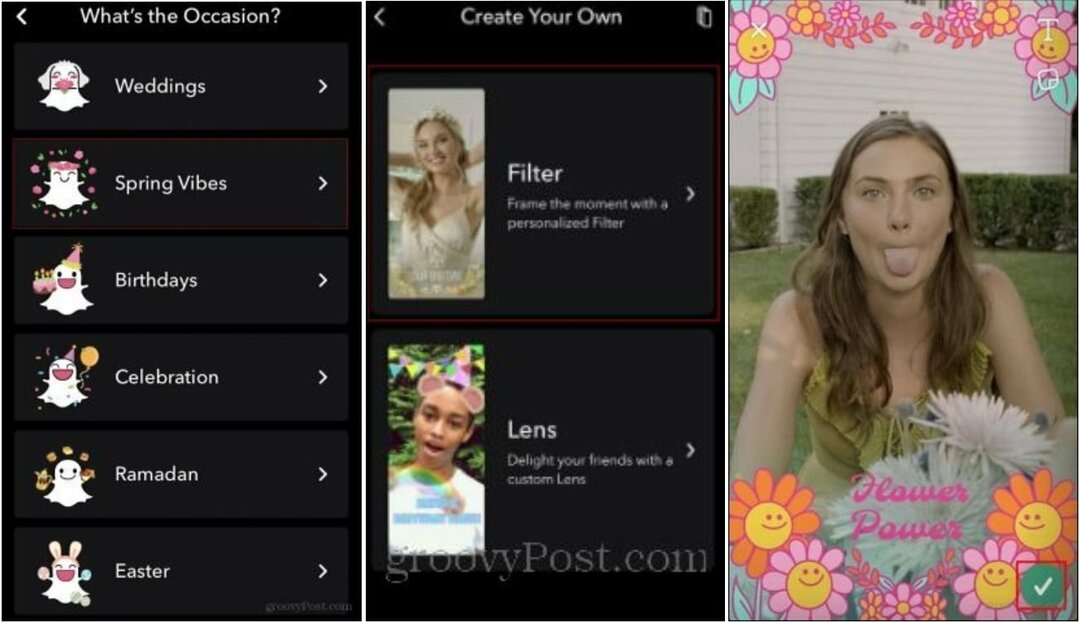 כיצד להשתמש וליצור מסנני Snapchat מותאמים אישית