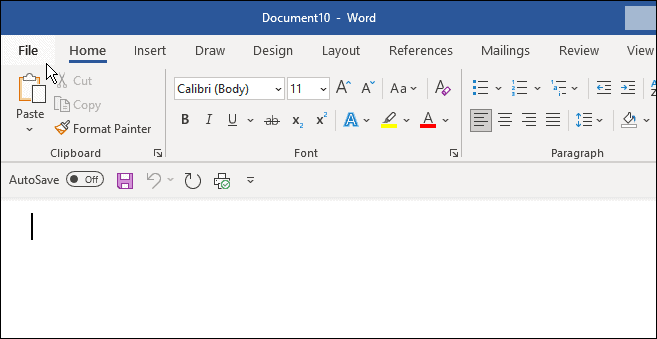 השתמש בפורמט mla ב- Microsoft Word