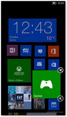 Windows Phone 8 התאמה אישית של אריחים 1