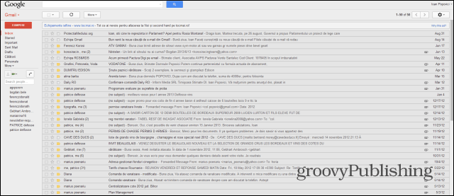 סגנון ישן של Gmail