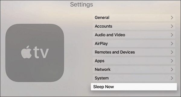 כיצד לשלוט כאשר Apple TV החדש שלך הולך לישון