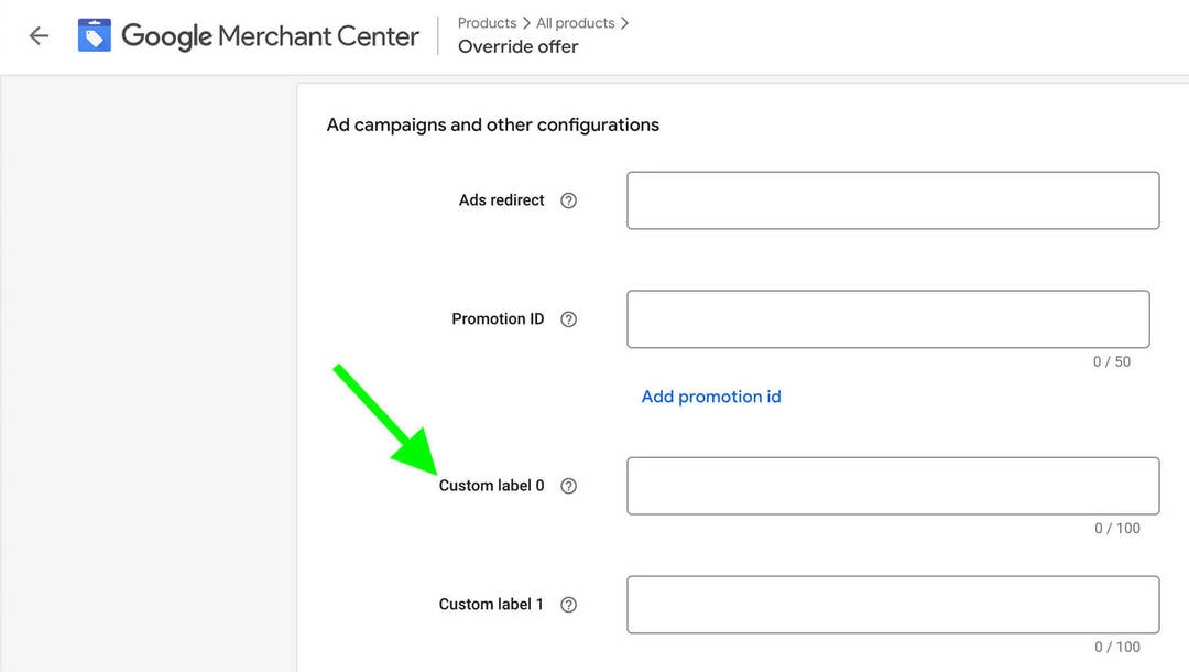how-to-setup-a-product-feed-in-google-merchant-center-using-youtube-ad-campaign-for-shoppable-ad-campaigns-and-other-configurations-add-five-custom- labels-add-products-to-ads-example-12