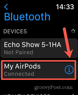Apple Watch מחוברים Airpods