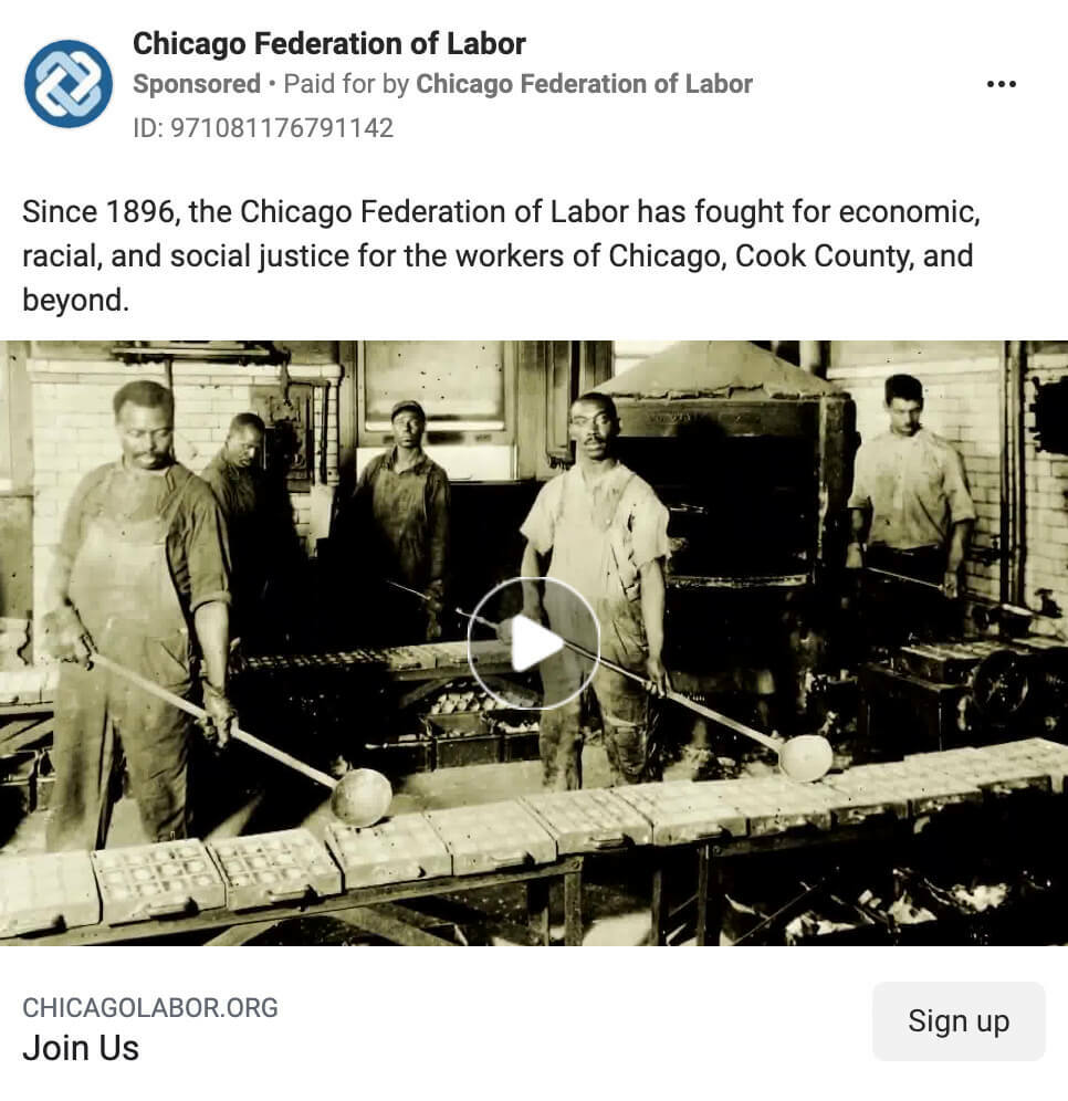 מה-קורה-כאשר-ב-Your-facebook-ad-copy-uses-exhibit-words-trade-union-memberships-focus-on-trade-history-mission-chicago-federation-of-labor-example-9
