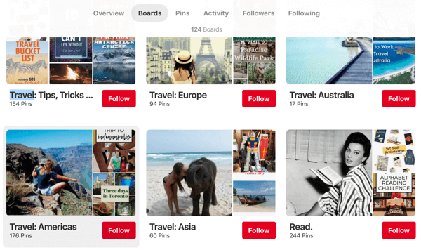 טיפים כיצד לשפר את טווח ההגעה של Pinterest, דוגמה 1, Endless Bliss עצות לטיולים Pinterest מועצה באזור המאורגן