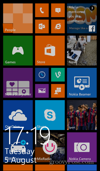 נעילת המסך של Windows Phone 8.1 פועלת