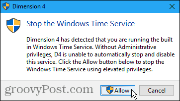 הפסק את שירות הזמן של Windows