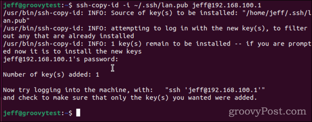 מעתיק את מפתח ה-SSH שלך