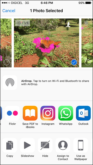 כיצד לשתף תמונות ישירות לאינסטגרם ב- iOS
