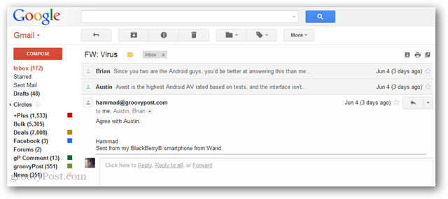 כיצד להפעיל תצוגת שיחה דמוית Gmail ב- Thunderbird