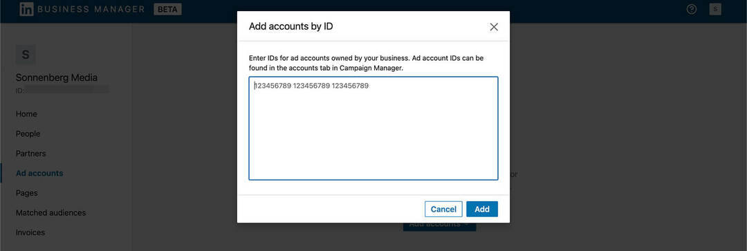 how-to-started-linkedin-business-manager-add-ad-accounts-by-id-step-11