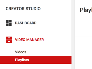 פתח את רשימת ההשמעה שלך ב- Creator Studio ולחץ על ערוך.