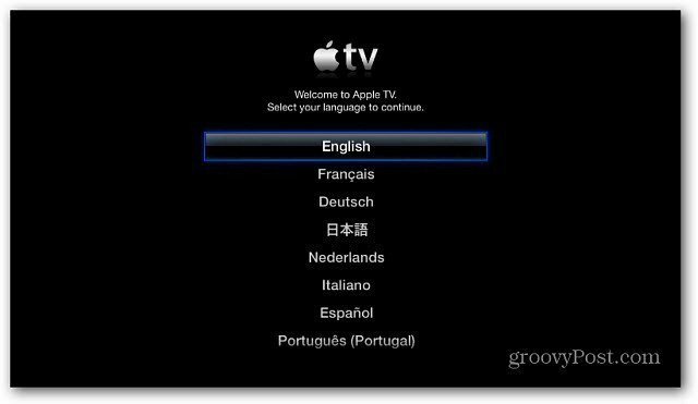 הגדרת Apple TV