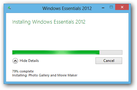 התקנת Windows Essentials 2012