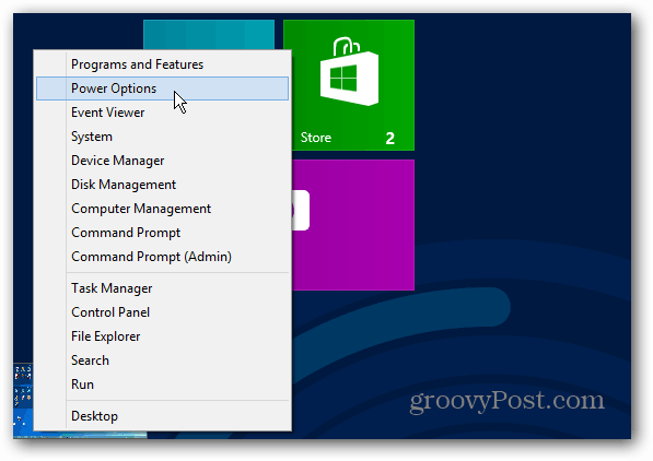 תפריט הפעלה מסך התחלה של Windows 8
