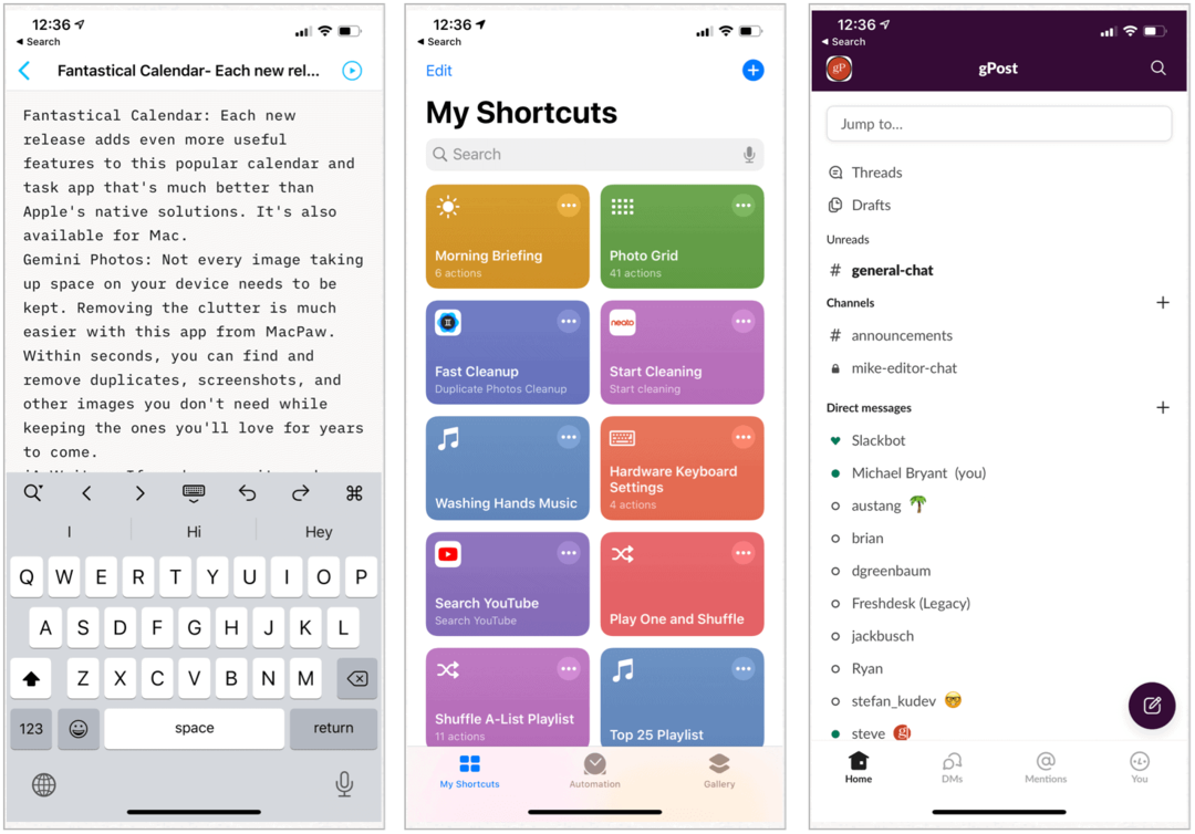 מדריך GroovyPost לשנת 2020 לאפליקציות iOS הטובות ביותר שעליך להשתמש בהן