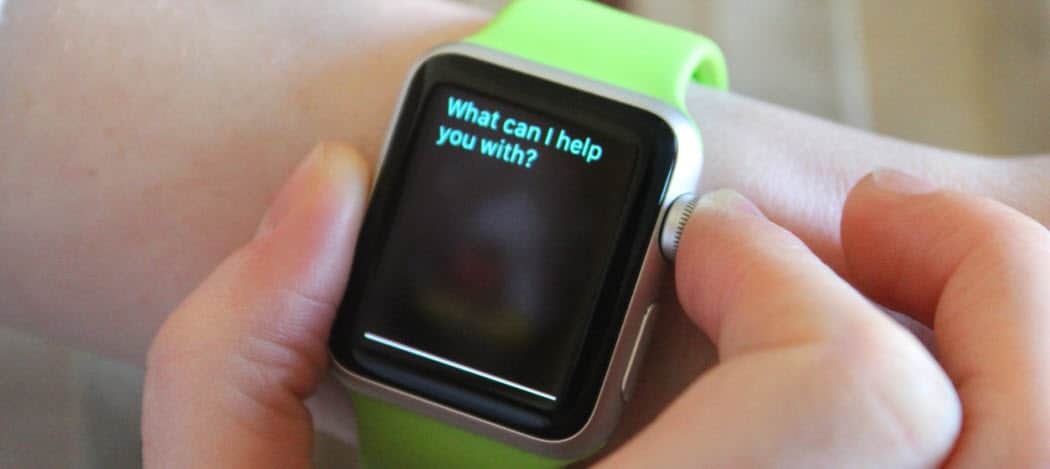 כיצד להשתמש ב- Siri כדי לחפש ב- Apple Watch