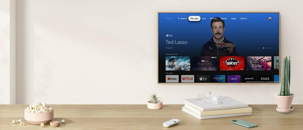Apple TV מגיע ל- Chromecast עם Google TV