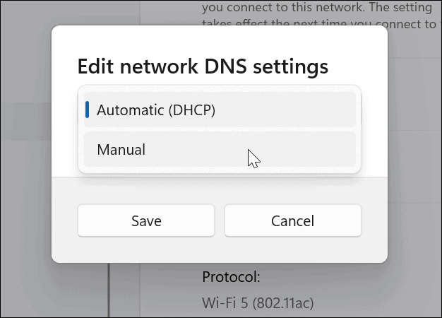 ערוך הגדרות DNS