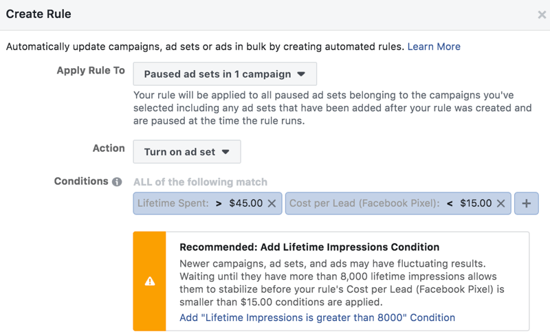 קנה מידה קמפיינים של פייסבוק; שלב 16.